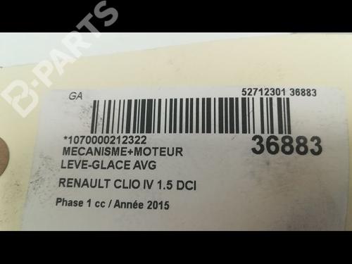 Front left window mechanism RENAULT CLIO IV (BH_) 1.5 dCi 90 | BP9604961C22 
