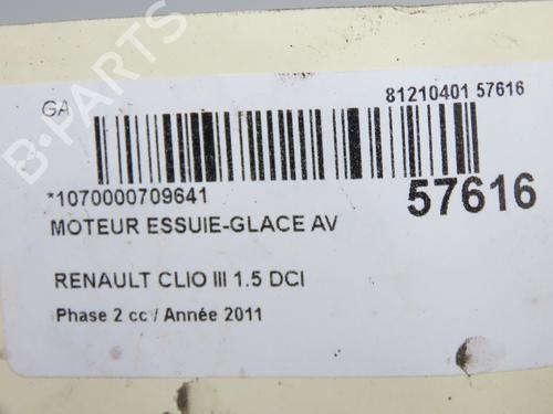 Used Front wiper motor Front wiper motor RENAULT CLIO III (BR0/1, CR0/1) 1.5 dCi (C/BR0G, C/BR1G) (68 hp) 33634009 33634009