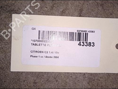 Used Rear parcel shelf CITROËN C2 (JM_) 1.4 (73 hp) 9618615