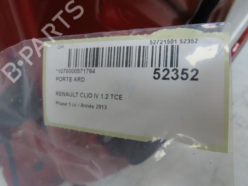 Right rear door RENAULT CLIO IV Grandtour (KH_) 1.2 TCe 120 (KHM0) | BP28831861C5 