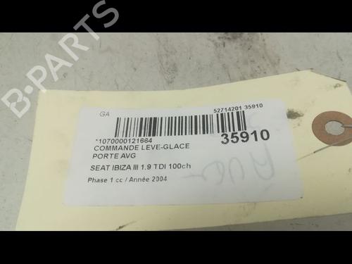 Used Left front window switch SEAT IBIZA III (6L1) 1.9 TDI (100 hp) 9598359