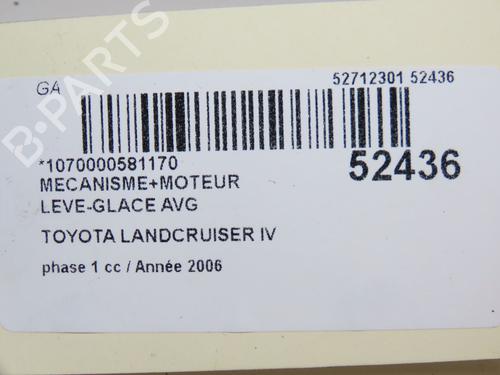 Front left window mechanism TOYOTA LAND CRUISER PRADO (_J12_) 3.0 D-4D (KDJ120, KDJ125) | BP28831172C22