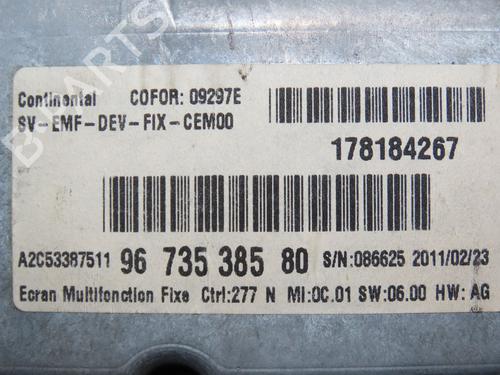 Instrument cluster CITROËN C4 Picasso I MPV (UD_) 1.6 HDi 110 | BP16688230C47 