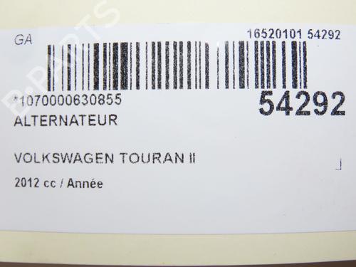 Alternator VW TOURAN (1T3) 2.0 TDI | BP28829145M7