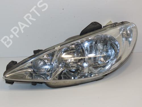 Used Left headlight PEUGEOT 206 CC (2D) 1.6 HDi 110 (109 hp) 26383755