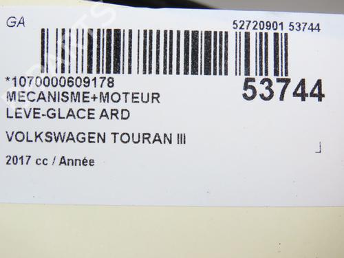 Used Rear right window mechanism VW TOURAN (5T1) 2.0 TDI (150 hp) 31120903