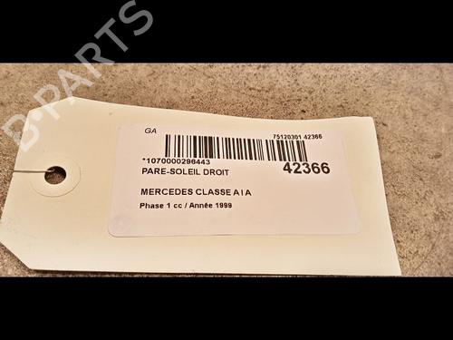 Right sun visor MERCEDES-BENZ A-CLASS (W168) A 170 CDI (168.008) | BP9616157I2