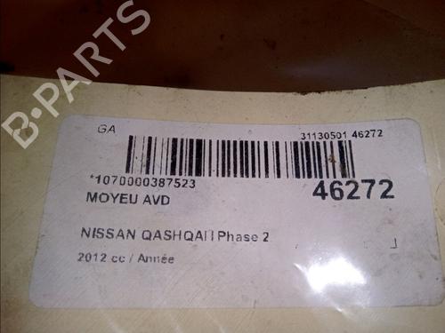 Left front steering knuckle NISSAN QASHQAI / QASHQAI +2 I (J10, NJ10, JJ10E) 1.6 dCi | BP14875838M25 