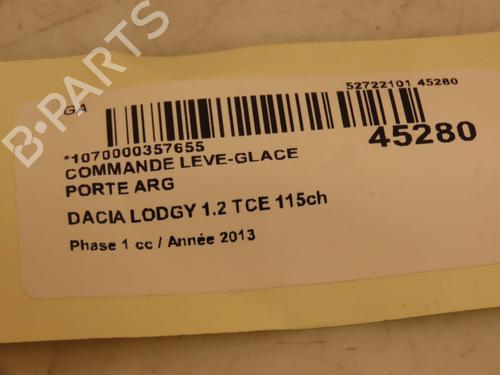 Used Left rear window switch DACIA LODGY (JS_) 1.2 TCe (JSAY, JSM0) (115 hp) 16586541