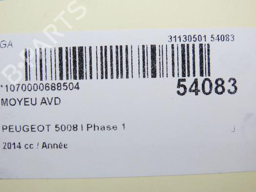 Left front steering knuckle PEUGEOT 5008 (0U_, 0E_) 1.6 HDi | BP30867342M25