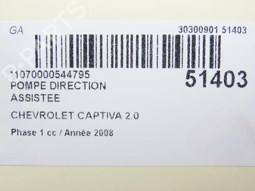 Used Steering pump CHEVROLET CAPTIVA (C100, C140) 2.0 D 4WD (150 hp) 28801573