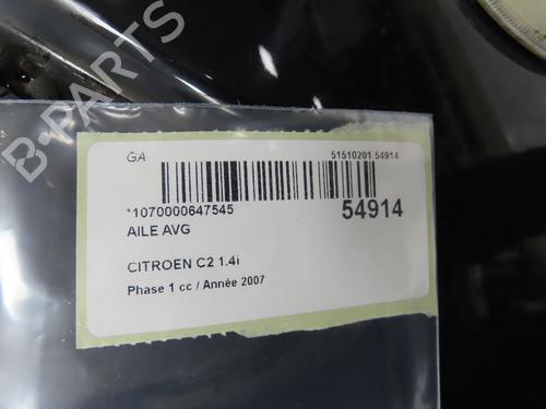 Used Left front fenders CITROËN C2 (JM_) 1.4 (73 hp) 31843320