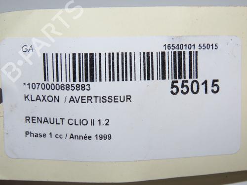 Buzina RENAULT CLIO II (BB_, CB_) 1.2 (BB0A, BB0F, BB10, BB1K, BB28, BB2D, BB2H, CB0A,... (58 hp) 30767425