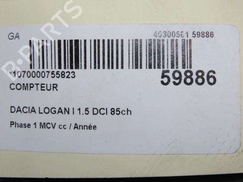 Instrument cluster DACIA LOGAN MCV (KS_) 1.5 dCi (KS0W) | BP36494570C47 - Image 6