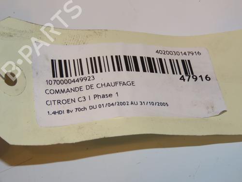 Climate control CITROËN C3 I (FC_, FN_) 1.4 HDi | BP16637560I5 