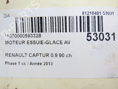 Front wiper motor RENAULT CAPTUR I (J5_, H5_) 0.9 TCe 90 | BP28527314M29 