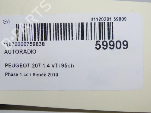 radio-peugeot-207-wa_-wc_-2006-2007-2008-2009-2010-2011-2012-2013-2014-2015-37225996 main image