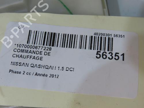 Used Climate control Climate control NISSAN QASHQAI I (J10, NJ10) 1.5 dCi (110 hp) 33770391 33770391