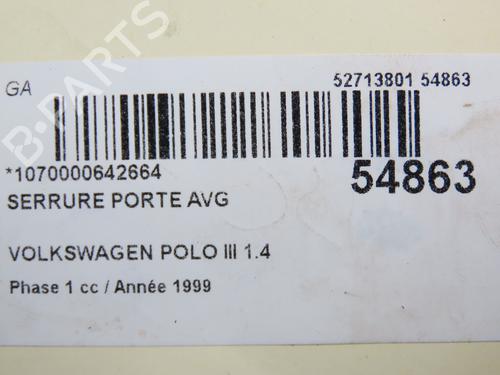 Used Front left lock VW POLO III (6N1) 60 1.4 (60 hp) 31120873