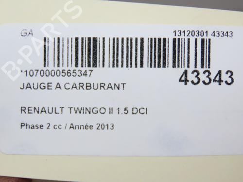 Pompe à carburant RENAULT TWINGO II (CN0_) 1.5 dCi 75 (75 hp) 28828726