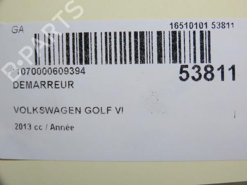 Used Starter VW GOLF VI Variant (AJ5) 2.0 TDI (140 hp) 30916878