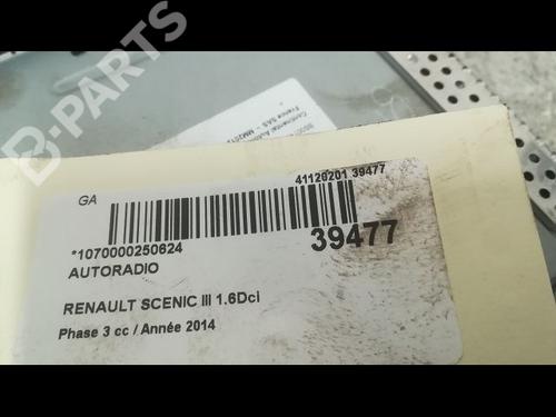 Autoradio RENAULT SCÉNIC III (JZ0/1_) 1.6 dCi (JZ00, JZ12) | BP9609783E6