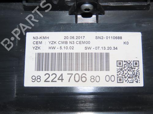 Instrument cluster PEUGEOT EXPERT Van (V_) 2.0 BlueHDi 120 | BP30841126C47