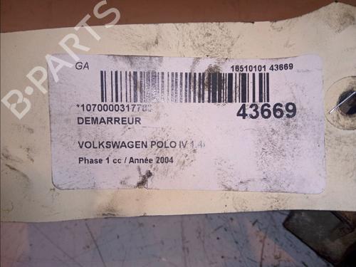 Used Starter VW POLO IV (9N_, 9A_) 1.4 16V (75 hp) 23171945