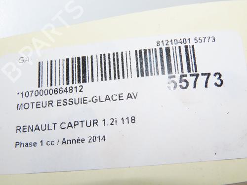 Front wiper motor RENAULT CAPTUR I (J5_, H5_) 1.2 TCe 120 | BP31121307M29 