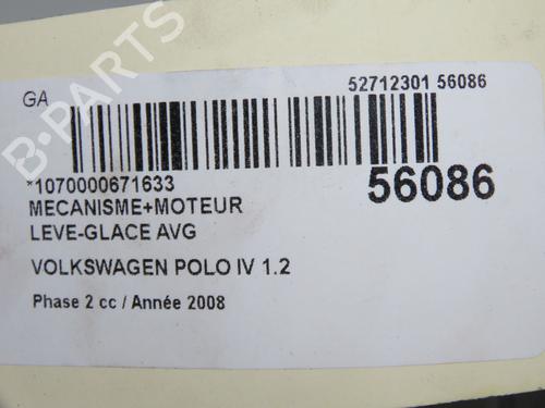 Rudehejsemekanisme ventre foran VW POLO IV (9N_, 9A_) 1.2 12V (69 hp) 32657983