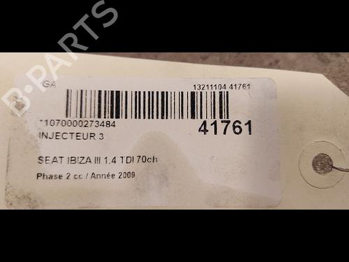 Inyector SEAT IBIZA III (6L1) 1.4 TDI | BP9613025M100 - Image 3