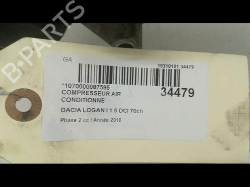 Used AC compressor AC compressor DACIA LOGAN MCV (KS_) 1.5 dCi (KS0K) (68 hp) 9597795 9597795