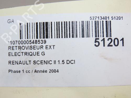 Left mirror RENAULT SCÉNIC II (JM0/1_) 1.5 dCi (JM02, JM13) | BP28831431C26 