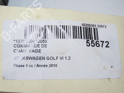 Climate control VW GOLF VI (5K1) 1.4 TSI | BP32223368I5 