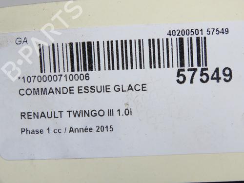Steering column stalk RENAULT TWINGO III (BCM_, BCA_) 1.0 SCe 70 | BP36819879I23 - Image 5
