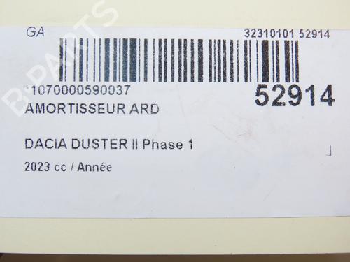 Used Right rear shock absorber DACIA DUSTER (HM_) 1.3 TCe 150 (HMM3) (150 hp) 28829872