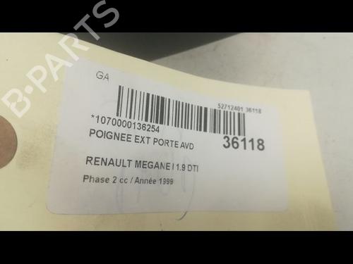 Front right exterior door handle RENAULT MEGANE I (BA0/1_) 1.9 dTi (BA08, BA0N) | BP23175834C129 