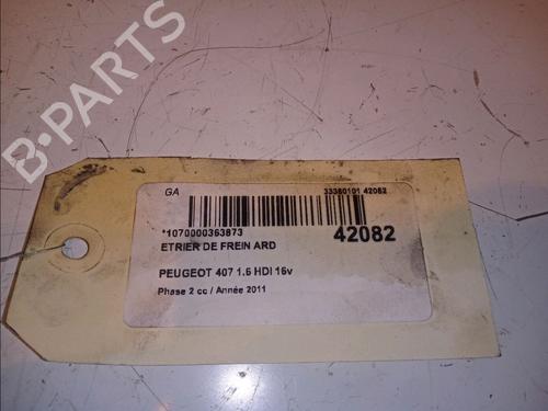 Right rear brake caliper PEUGEOT 407 (6D_) 1.6 HDi 110 (6D9HZC, 6D9HYC) | BP14877052M106 