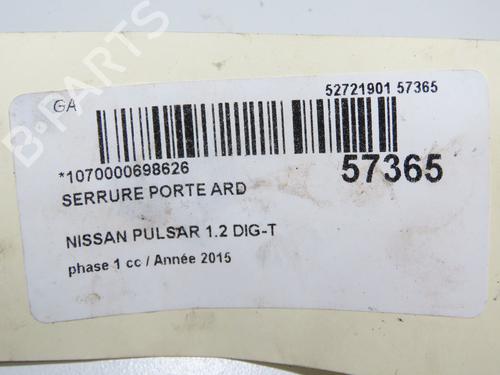 rear-right-lock-nissan-pulsar-hatchback-c13-2014-32308424 main image