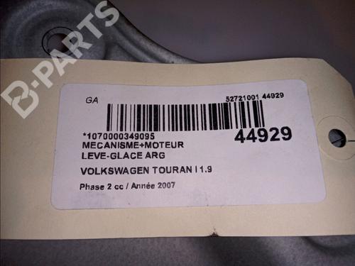 Rear left window mechanism VW TOURAN (1T1, 1T2) 1.9 TDI | BP11103188C24 