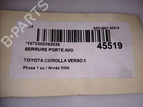Used Front left lock TOYOTA COROLLA Verso (ZER_, ZZE12_, R1_) 2.2 D-4D (AUR10_, AUR10R) (136 hp) 23176502