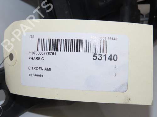 Used Left headlight Left headlight CITROËN AMI (9A_) Electric (9AZ2CA) (8 hp) 36758280 36758280