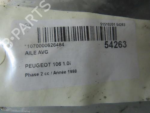 Left front fenders PEUGEOT 106 I (1A, 1C) 1.0 | BP30117112C41 