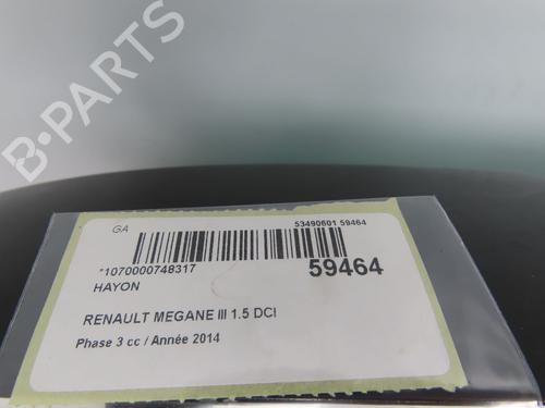Tampa da Mala Tampa da Mala RENAULT MEGANE III Hatchback (BZ0/1_, B3_) 1.5 dCi (BZ09, BZ0D, BZ1W, BZ29, BZ14) (110 hp) 36427307 36427307