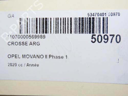 Corner bumper OPEL MOVANO B Van (X62) 2.3 CDTI RWD (FV) | BP23144939C117 