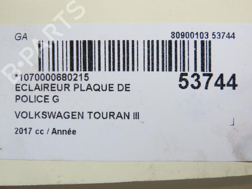 licence-plate-light-vw-touran-5t1-2015-31121195 main image