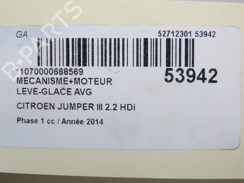 Used Front left window mechanism CITROËN JUMPER II Van 2.2 HDi 130 (130 hp) 30916915