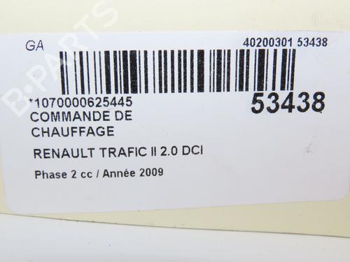 Used Climate control RENAULT TRAFIC II Bus (JL) 2.0 dCi 115 (JL00, JL01, JL0H, JL0M, JL0U) (114 hp) 30797576