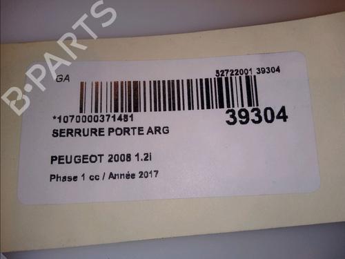 Used Rear left lock PEUGEOT 2008 I (CU_) 1.2 THP 110 / PureTech 110 (110 hp) 11103468