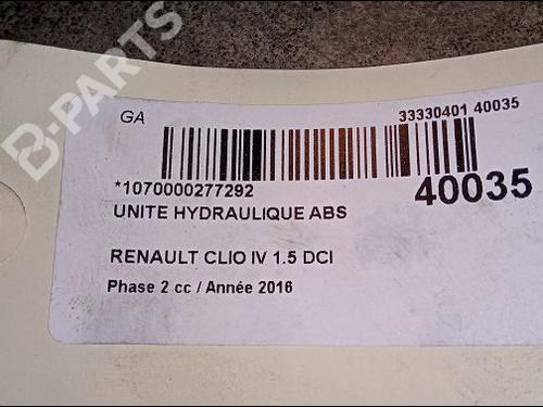 ABS pump RENAULT CLIO IV (BH_) 1.5 dCi 75 | BP9613691M43 
